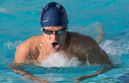 Sophomore Jesse Schmidt had 3 top 3 finishes in both the 200 and 400 IM's and the 100 Breast at the Cuesta Invite.